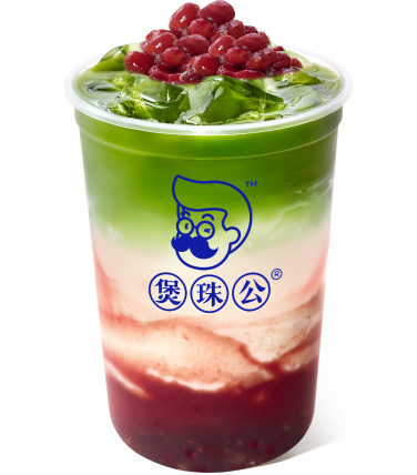 红豆米麻薯抹茶